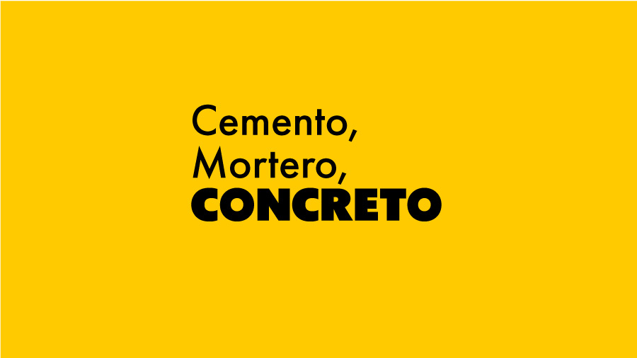 Cemento Mortero o Concreto