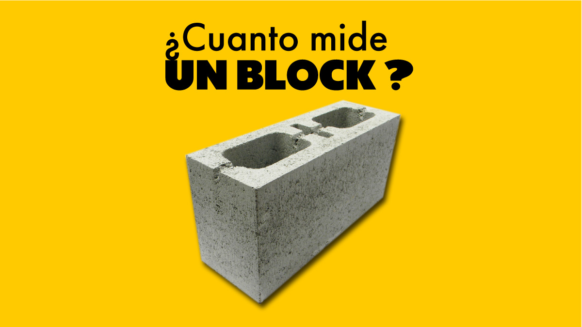 ¿Cuánto mide un bloque de cemento? Dimensiones del bloc: Todo lo que ...